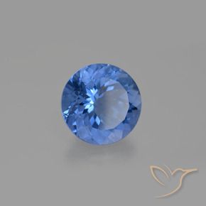 Fluorita que muda de cor Azul-marinho Natural 13.89ct, Redondo, VS