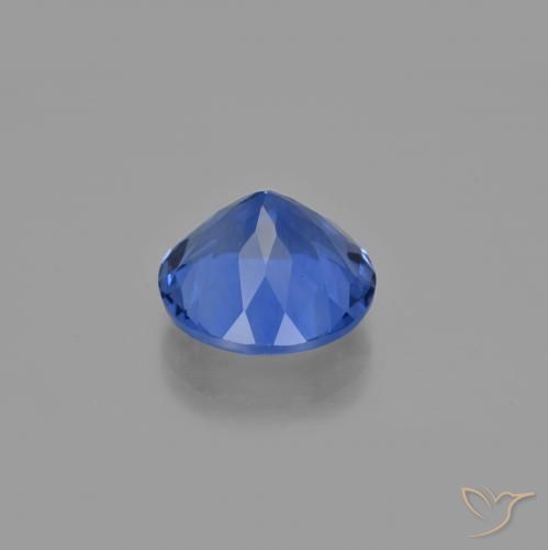 Fluorita que muda de cor Azul escuro Natural 10.65ct, Redondo, VS