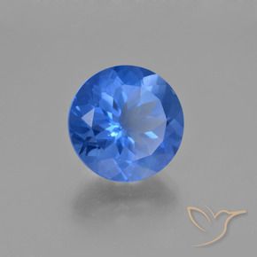 Fluorita que muda de cor Azul claro Natural 15.10ct, Redondo, VS