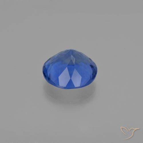 Fluorita que muda de cor Azul-marinho Natural 10.90ct, Redondo, VS