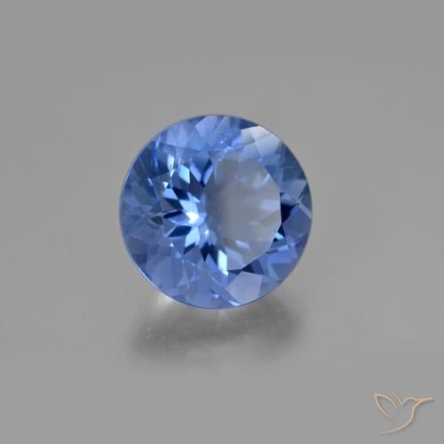 Fluorita que muda de cor Azul escuro Natural 14.74ct, Redondo, VS
