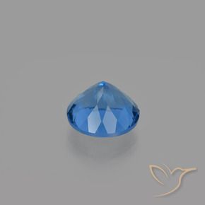 Fluorita que muda de cor Azul marinho intenso Natural 11.73ct, Redondo, VS
