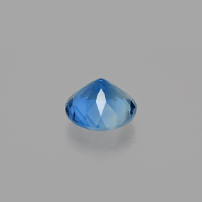 Fluorita de mudança de cor azul natural 10,70ct, corte redondo, VVS