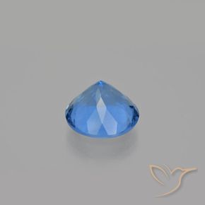 Fluorita que muda de cor Azul médio Natural 10.94ct, Redondo, VS