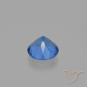 Fluorita que muda de cor Azul marinho intenso Natural 11.06ct, Redondo, VS