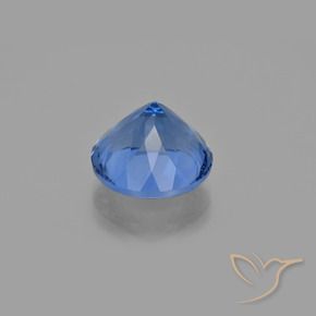 Fluorita que muda de cor Azul claro Natural 12.13ct, Redondo, VS