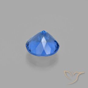 Fluorita que muda de cor azul egípcio Natural 11.75ct, Corte Redondo, VS