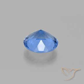 Fluorita que muda de cor Azul claro Natural 12.64ct, Redondo, VS
