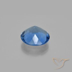 Fluorita que muda de cor Azul-marinho Natural 12.28ct, Redondo, VS