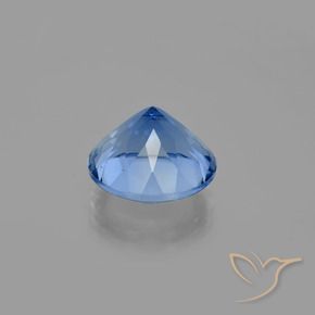 Fluorita que muda de cor Azul marinho intenso Natural 14.12ct, Redondo, VS