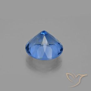 Fluorita que muda de cor Azul escuro Natural 14.16ct, Redondo, VS