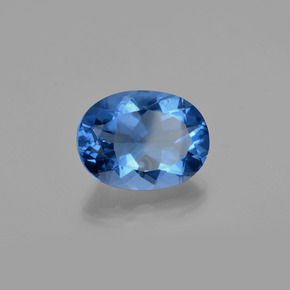 Fluorita de mudança de cor multicolorido natural 21,80ct, corte oval, VS