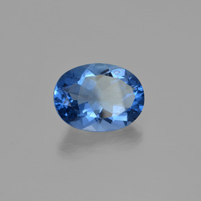 Fluorita que muda de cor Violeta para azul Natural 20.28ct, Corte Oval, VS