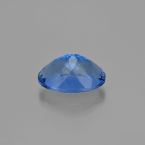 Fluorita que muda de cor Azul profundo Natural 21.26ct, Corte Oval, VS