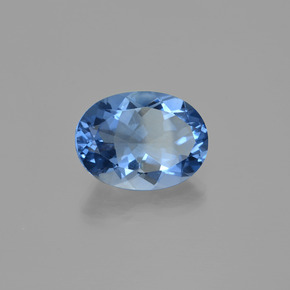Fluorita que muda de cor Violeta para azul Natural 20.45ct, Corte Oval, VS