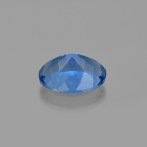 Fluorita de mudança de cor azul natural 22,67ct, corte oval, VS