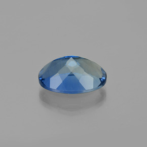 Fluorita de mudança de cor azul natural 21,40ct, corte oval, VVS-VS