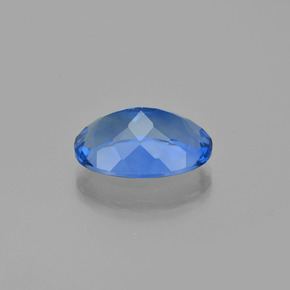 Fluorita que muda de cor azul egípcio Natural 20.04ct, Corte Oval, VS