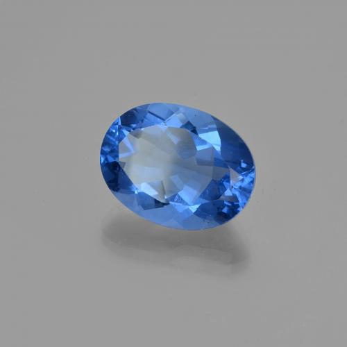 Fluorita de mudança de cor azul natural 21,49ct, corte oval, VS