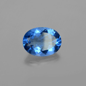 Fluorita de mudança de cor azul natural 19,78ct, corte oval, VS