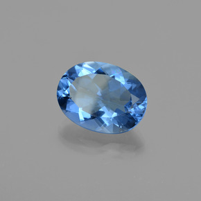 Fluorita de mudança de cor azul natural 20,59ct, corte oval, VS
