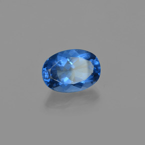 Fluorita de mudança de cor azul natural 14,68ct, corte oval, VS