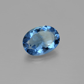Fluorita de mudança de cor azul-marinho natural 17,94ct, corte oval, VS