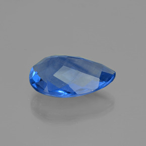 Fluorita de Mudança de Cor Violeta-Azul Natural 32,62ct, Formato de pêra, VS