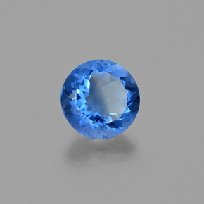 Fluorita de mudança de cor azul natural 11,21ct, corte redondo, VS