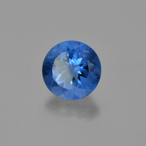 Fluorita de mudança de cor azul natural 14,53ct, corte redondo, VS