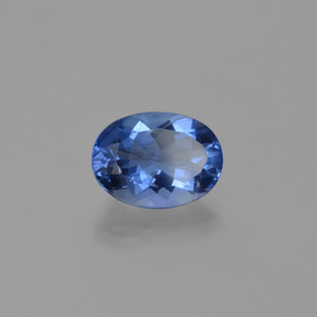 Fluorita de mudança de cor violeta-azul natural 8,89ct, corte oval, VS
