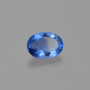 Fluorita que muda de cor Violeta-Azul Natural 8.26ct, Corte Oval, VVS-VS