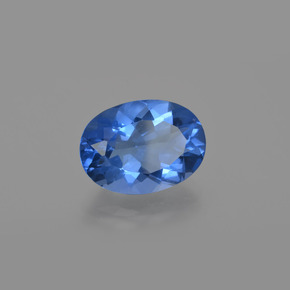 Fluorita que muda de cor Violeta-Azul Natural 8.60ct, Corte Oval, VS