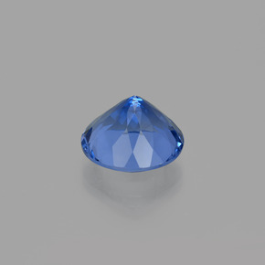 Fluorita de mudança de cor azul natural 10,61ct, corte redondo, VVS-VS