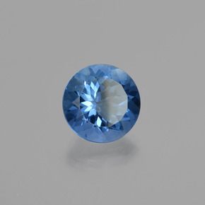 Fluorita de mudança de cor azul natural 11,21ct, corte redondo, VS