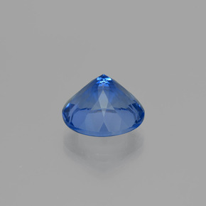 Fluorita que muda de cor Violeta-Azul Natural 11.45ct, Corte Redondo, VS
