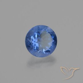 Fluorita que muda de cor Azul escuro Natural 11.33ct, Redondo, VS