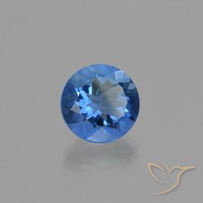 Fluorita que muda de cor Azul-marinho Natural 11.55ct, Redondo, VS
