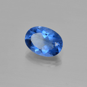 Fluorita de mudança de cor violeta-azul natural 8,44ct, corte oval, VS