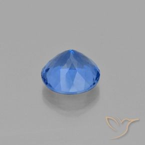 Fluorita que muda de cor azul egípcio Natural 13.99ct, Redondo, VS