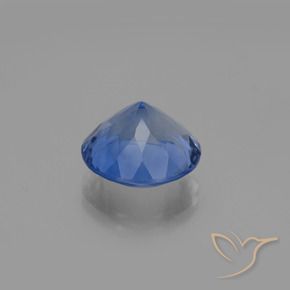 Fluorita que muda de cor Azul-marinho Natural 10.95ct, Redondo, VS
