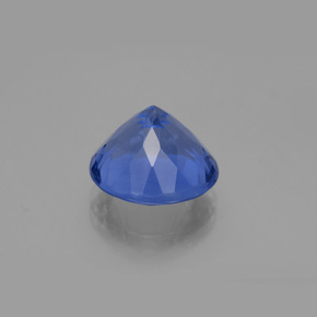 Fluorita de mudança de cor violeta a azul natural 11,10ct, corte redondo, VVS-VS