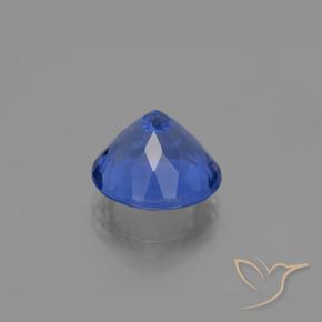 Fluorita que muda de cor Azul marinho intenso Natural 10.91ct, Redondo, VS-SI
