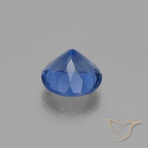 Fluorita que muda de cor Azul profundo Natural 11.78ct, Redondo, VS