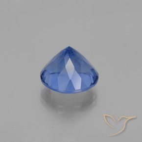 Fluorita que muda de cor Azul profundo Natural 12.15ct, Redondo, VS