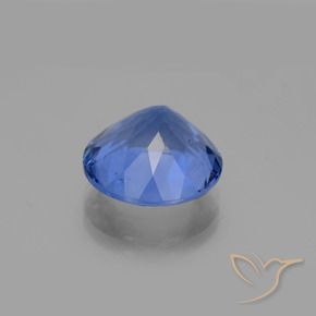 Fluorita que muda de cor Azul marinho intenso Natural 13.26ct, Redondo, VS