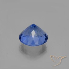 Fluorita que muda de cor Azul marinho intenso Natural 14.55ct, Redondo, VVS-VS