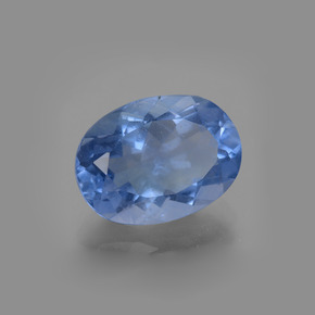 Fluorita de Mudança de Cor Violeta para azul Natural 8,98ct, Corte Oval, VS
