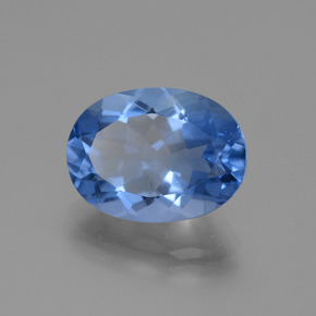 Fluorita de Mudança de Cor Violeta para azul Natural 8,65ct, Corte Oval, VS