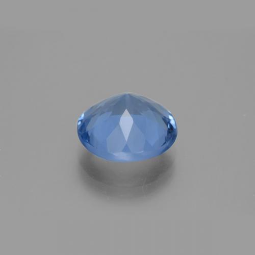 Fluorita que muda de cor Azul profundo Natural 9.55ct, Corte Redondo, VVS-VS